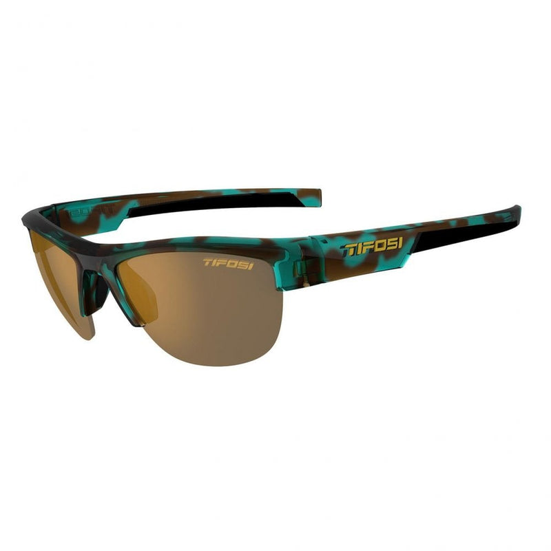Tifosi Strikeout Polarised Single Lens Sunglasses-Blue Tortoise