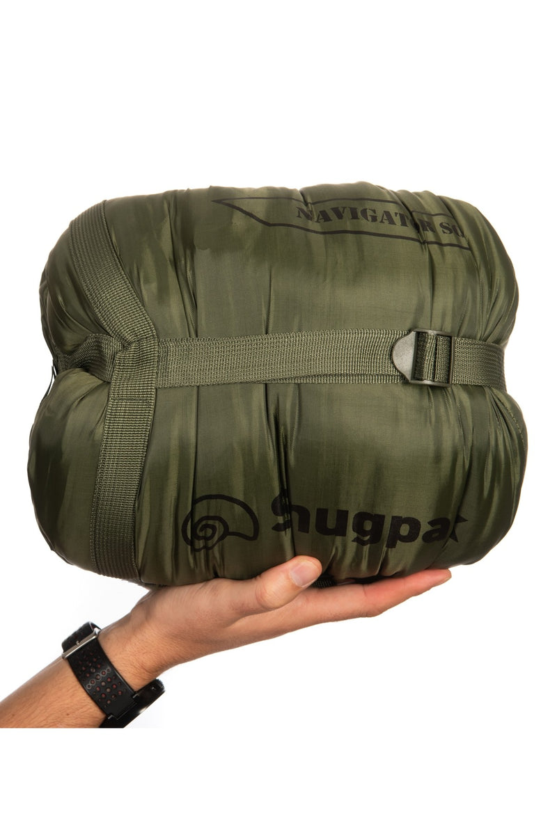 Snugpak The Navigator (Basecamp) Sleeping Bag-Right Hand Zip-Olive