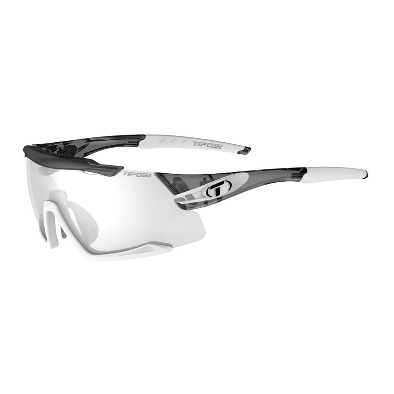 Tifosi Aethon Fototec Light Single Lens Sunglasses-Crystal Smoke/White/Fototec Light Night