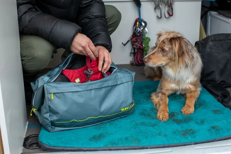 Ruffwear Mt.Bachelor Pad Portable Dog Bed-Tumalo Teal-Large