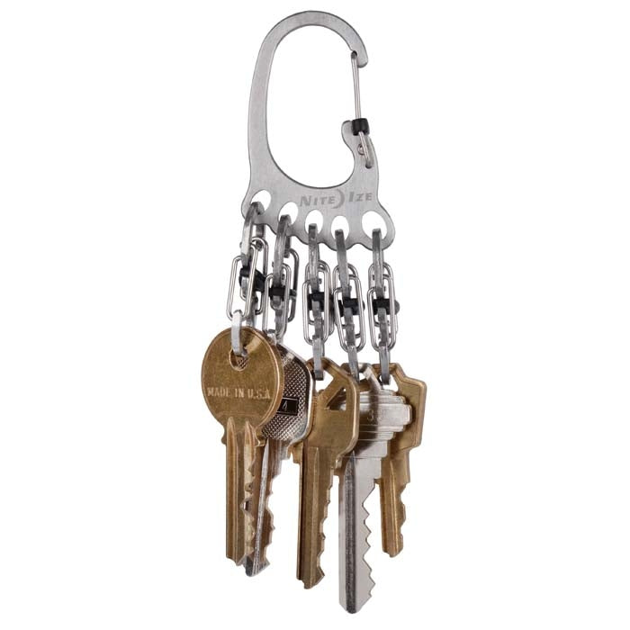 NiteIze BigFoot Locker KeyRack Keyring-Steel