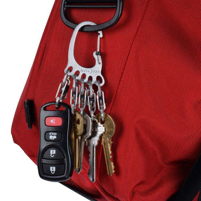 NiteIze BigFoot Locker KeyRack Keyring-Steel