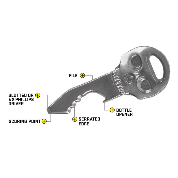 NiteIze Doohickey SkullKey Key Shaped Multi Tool