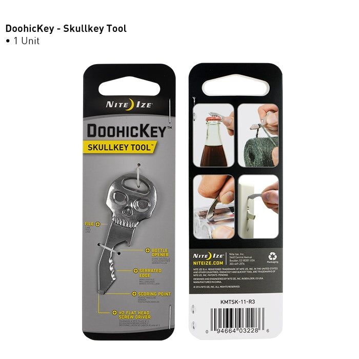 NiteIze Doohickey SkullKey Key Shaped Multi Tool
