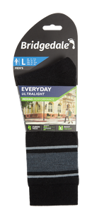 Bridgedale Men's Ultralight Merino Performance Boot Sock-Assorted Colours