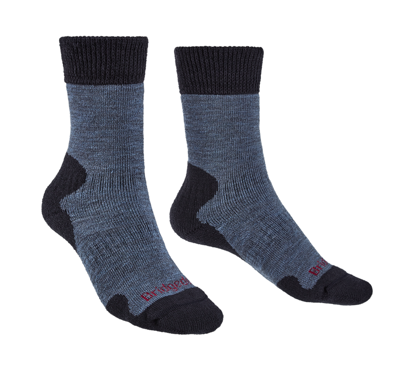 Bridgedale Women's Heavyweight Merino Comfort Boot Socks-Storm Blue