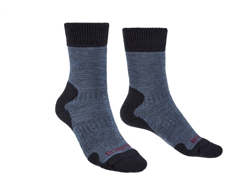 Bridgedale Women's Heavyweight Merino Comfort Boot Socks-Storm Blue