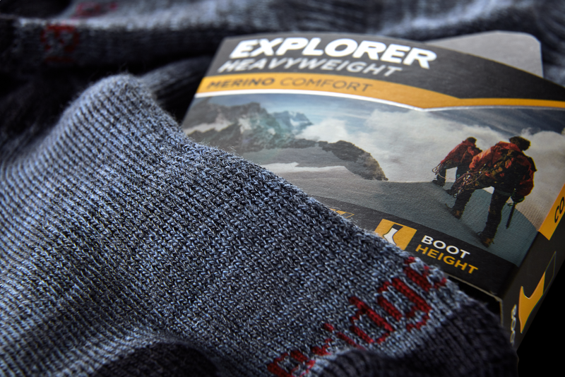Bridgedale Women's Heavyweight Merino Comfort Boot Socks-Storm Blue