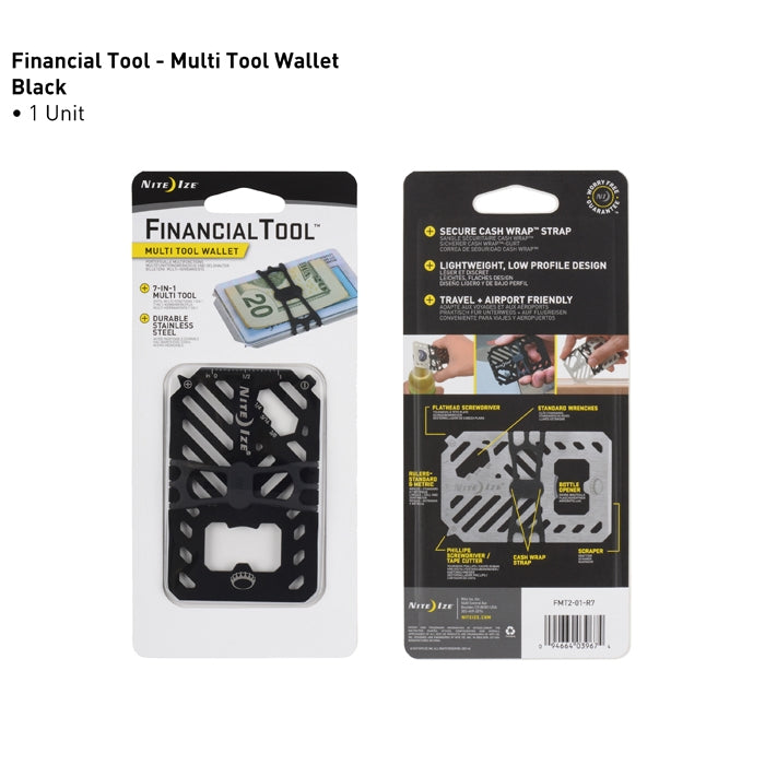 NiteIze Financial Tool 7-in-1 Multi Tool Wallet