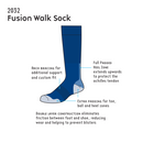 1000 Mile Fusion Women's Double Layer Walking Sock-Charcoal