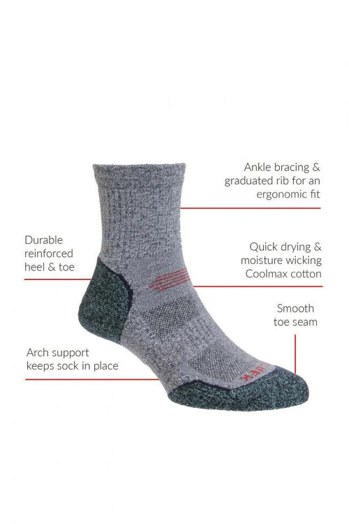HJ Hall ProTrek HJ700 Light Hike Socks-Assorted Colours