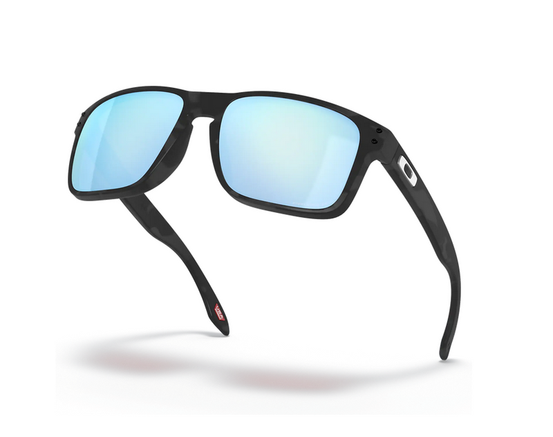 Oakley Holbrook Sunglasses OO9102-T955-Matte Black Camo/Prizm Deep Water Polarized