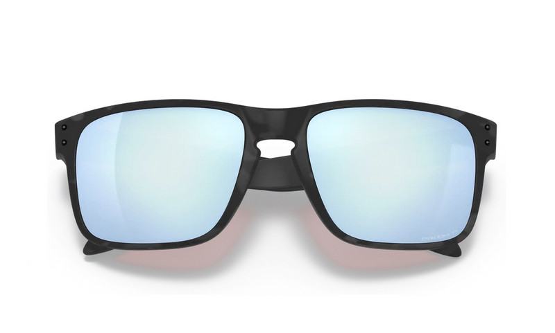 Oakley Holbrook Sunglasses OO9102-T955-Matte Black Camo/Prizm Deep Water Polarized