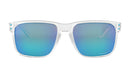 Oakley Holbrook XL Sunglasses OO9417-0759-Polished Clear/Prizm Sapphire Polarized Lens
