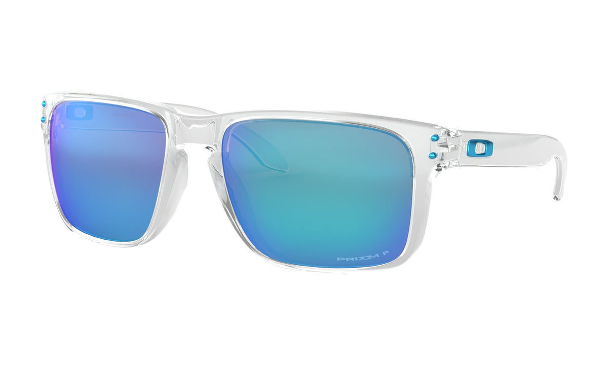 Oakley Holbrook XL Sunglasses OO9417-0759-Polished Clear/Prizm Sapphir