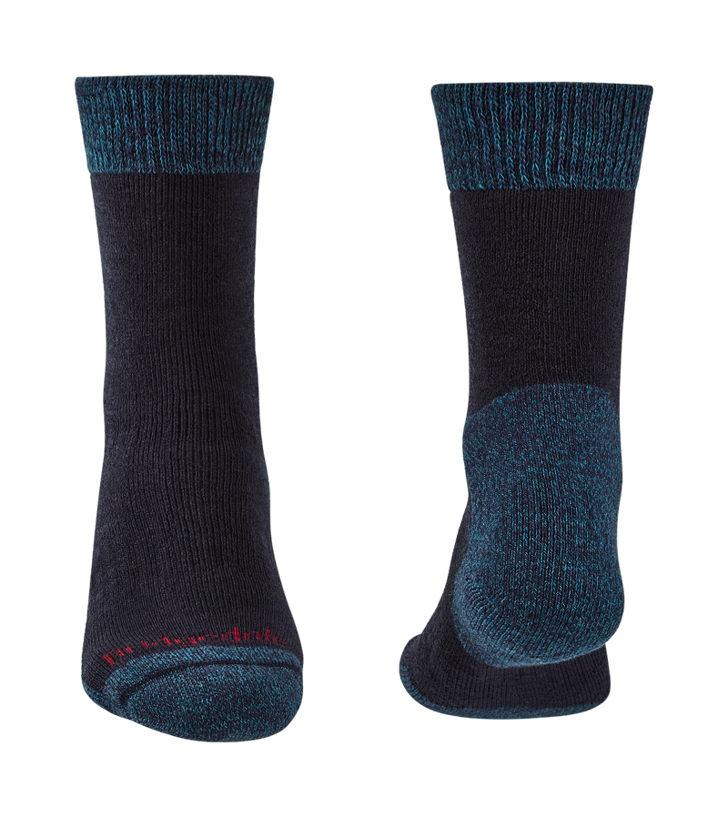 Bridgedale Men's Heavyweight Merino Comfort Boot Socks-Navy