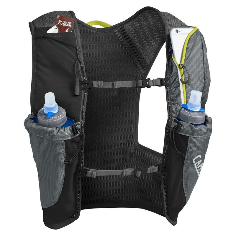 Camelbak Nano Vest 3L with 1L/34oz Hydration-Graphite/Sulphur Spring
