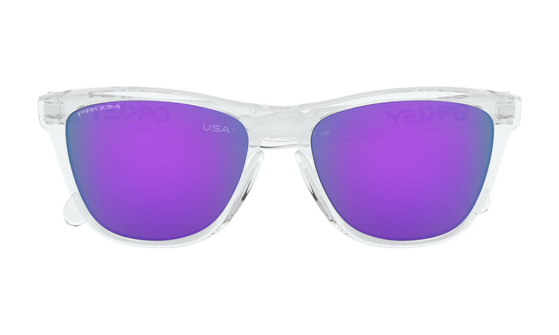Oakley Frogskins OO9013-H755-Polished Clear/Prizm Violet