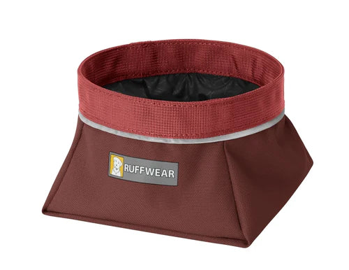 Ruffwear Quencher Packable Dog Bowl-Fired Brick