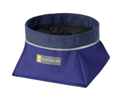 Ruffwear Quencher Packable Dog Bowl-Huckleberry Blue
