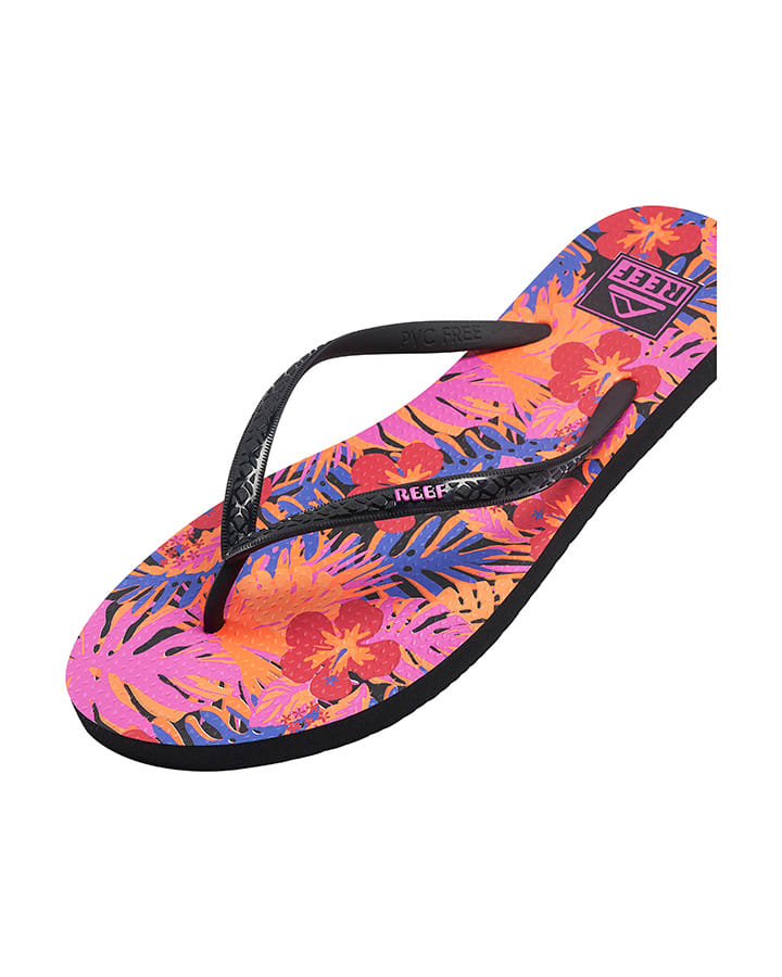 Reef Seaside Prints Flip Flop-Hibiscus Coral