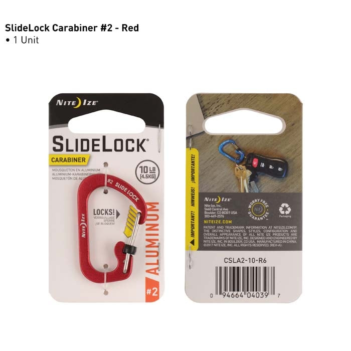 NiteIze SlideLock Carabiner Aluminum