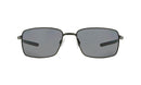 Oakley Square Wire Sunglasses OO4075-04-Carbon/Grey Polarized