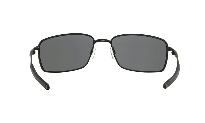 Oakley Square Wire Sunglasses OO4075-05-Matte Black/Black Iridium Polarized