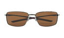 Oakley Square Wire Sunglasses OO4075-1460-Tungsten/Prizm Tungsten Polarized