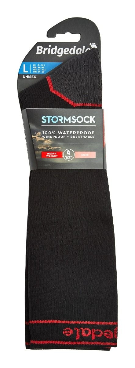 Bridgedale Stormsock Heavyweight Waterproof Knee Sock-Black