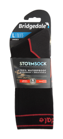 Bridgedale Stormsock Heavyweight Waterproof Boot Sock-Black