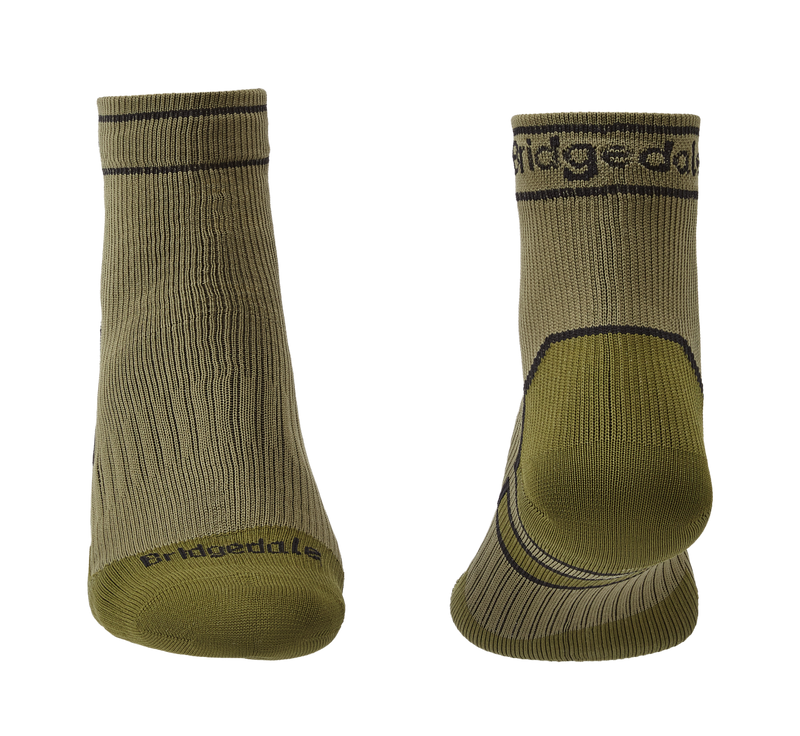 Bridgedale Stormsock Midweight Waterproof Ankle Sock-Khaki