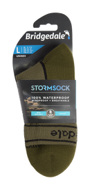 Bridgedale Stormsock Midweight Waterproof Ankle Sock-Khaki