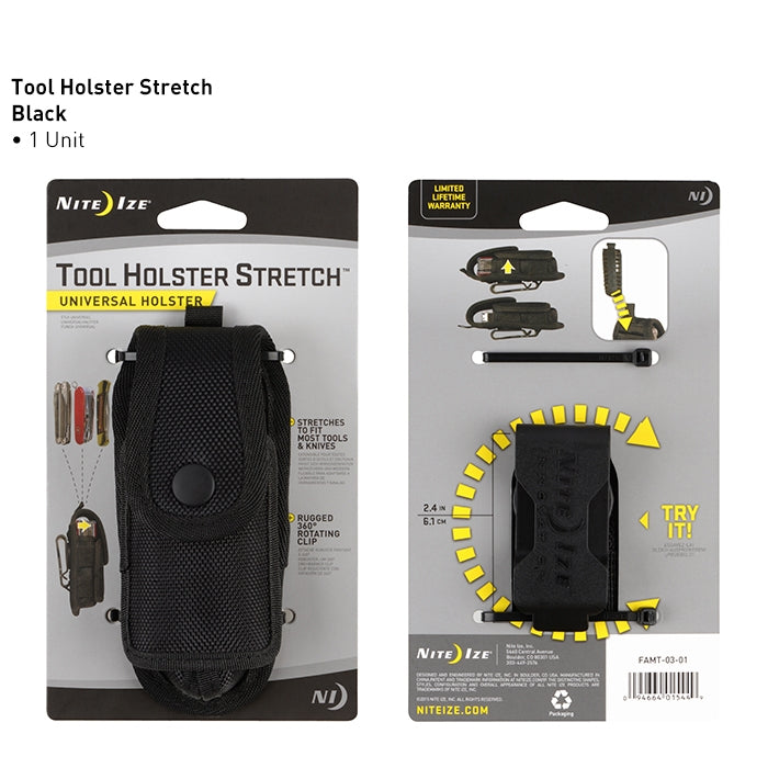 NiteIze Tool Holster Stretch Universal Holster-Black