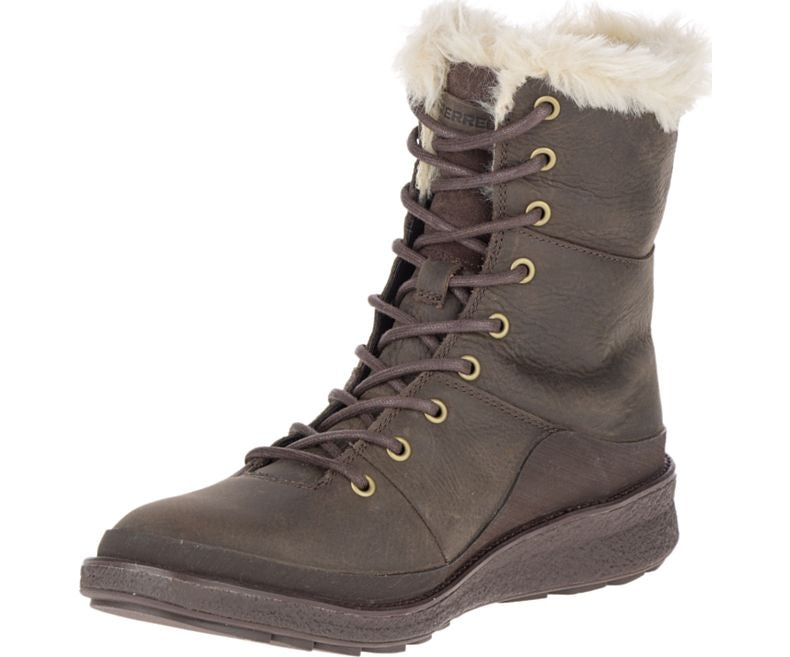 Merrell Tremblant Ezra Lace Polar Waterproof Women's Boot-Espresso