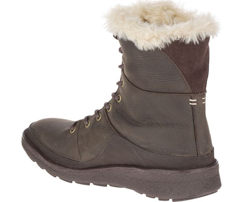 Merrell Tremblant Ezra Lace Polar Waterproof Women's Boot-Espresso